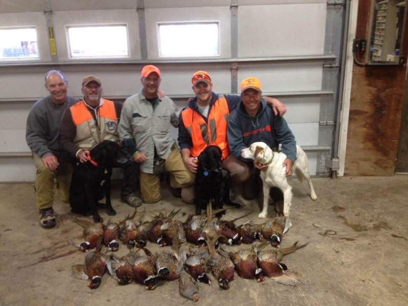 Pheasant hunt group photo